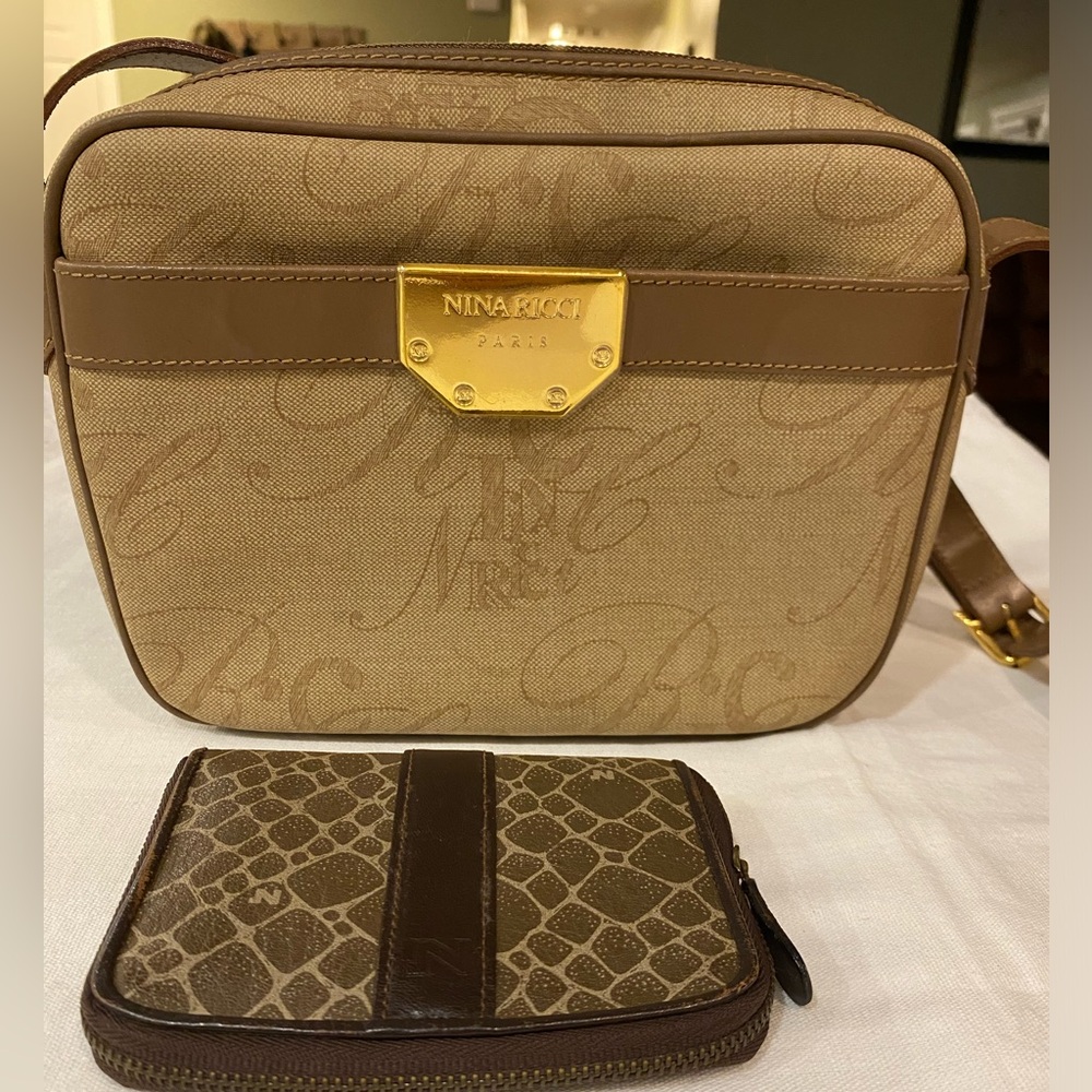 Nina Ricci shoulder bag with a Nina Ricci wallet